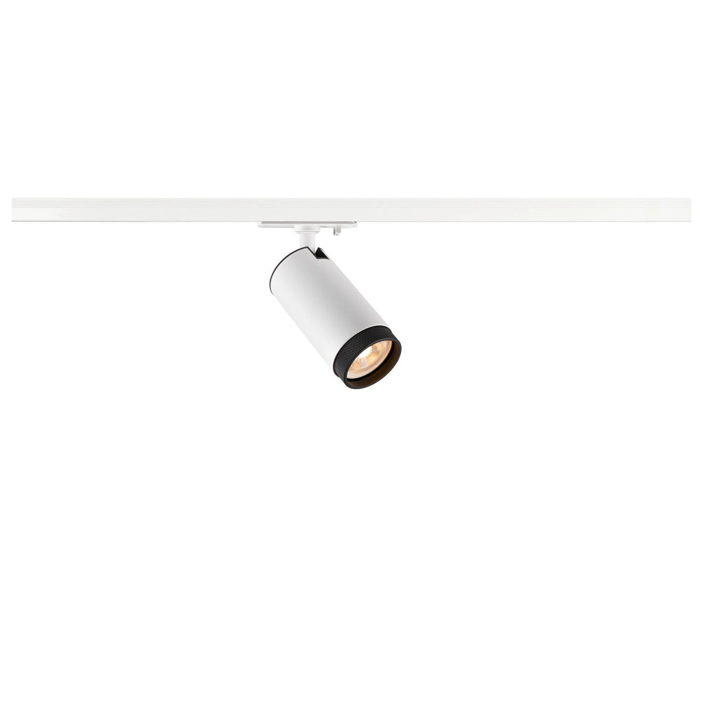 SLV GRIP! L, 1~ Track spot, cylindrical, GU10, 1x max. 6 W, white / black 1008447