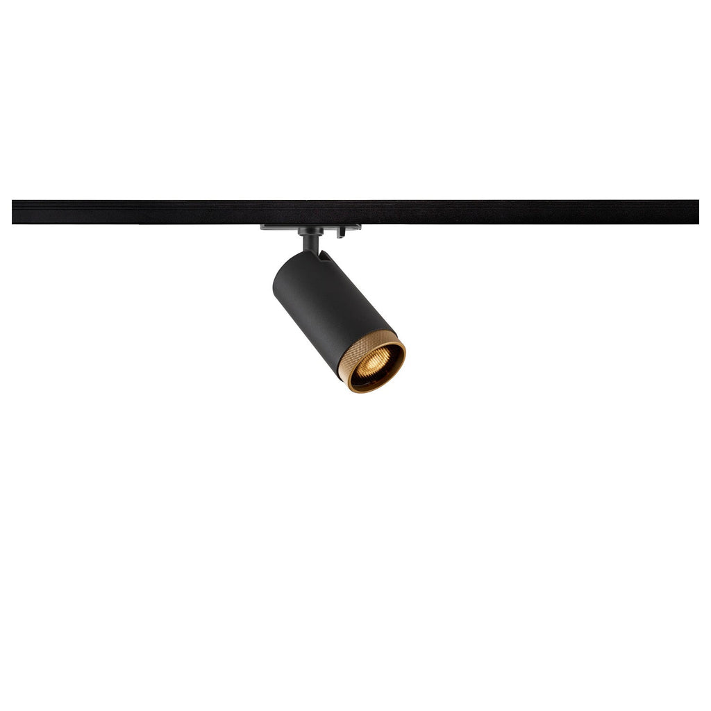 SLV GRIP! L Track Spotlight – Black/Gold, GU10, 1-Circuit SKU: 1008449