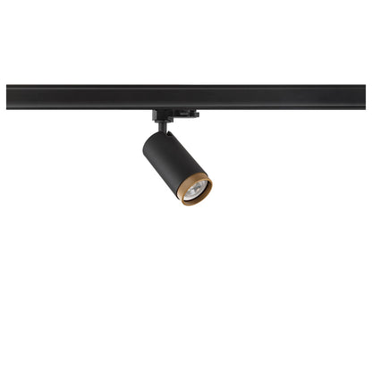 SLV GRIP! L, 3~track spot, cylindrical, GU10, 1x max. 6 W, black / gold 1008453