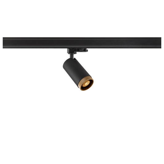 SLV GRIP! L, 3~track spot, cylindrical, GU10, 1x max. 6 W, black / gold 1008453