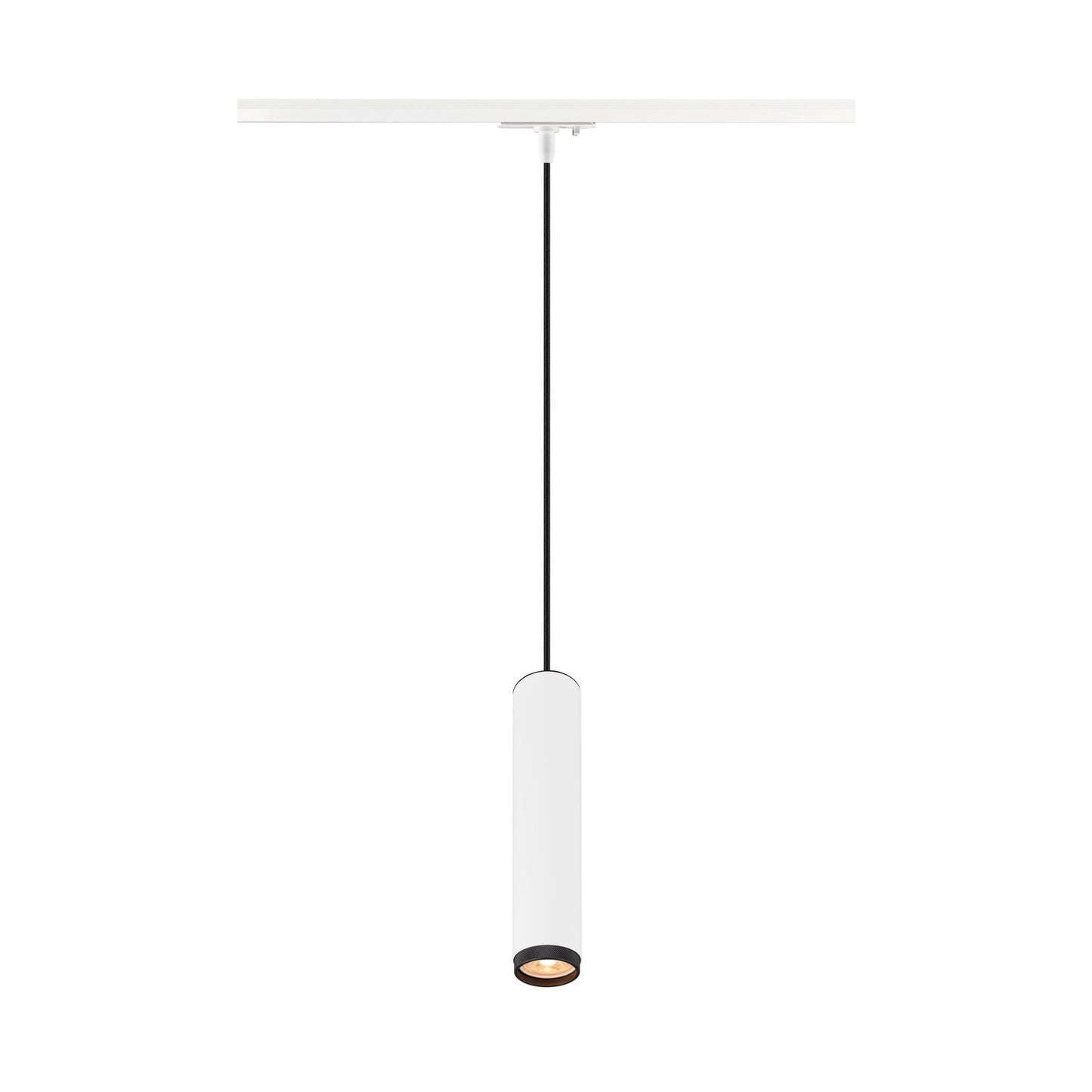 SLV GRIP! L, 1~ Track pendant light, GU10, pendant length 200 cm, 1x max. 6 W, white / black 1008469