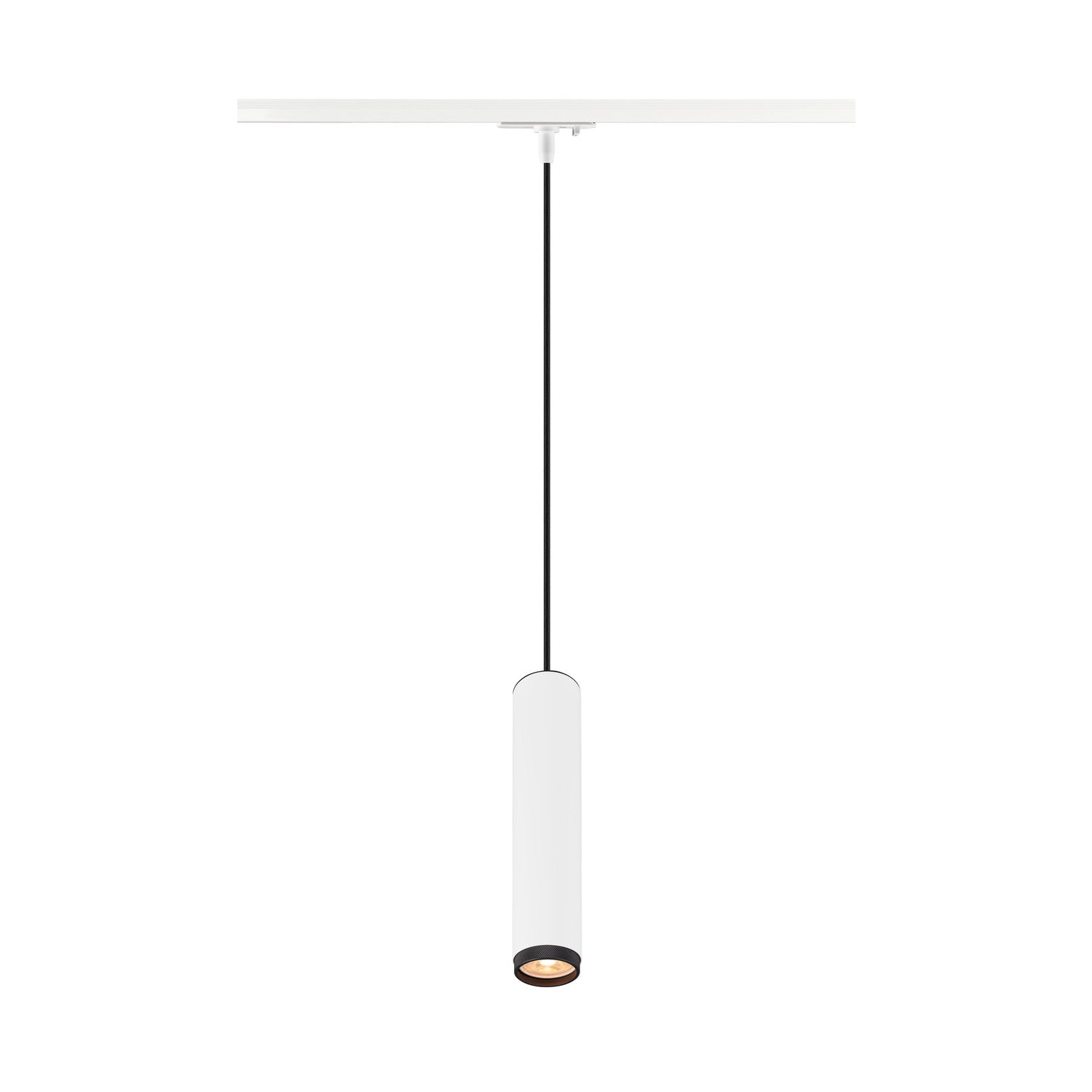 White track pendant light with black louvre, SLV GRIP! L, GU10,  for Single Circuit White Track Lighting, 1008469