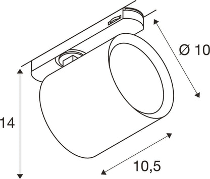 SLV TRACKSPOT C 3 Ph. 17W 930 36°, White 1008860