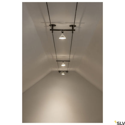 SLV DEFLECTOR, for TENSEO low-voltage cable system, short, black, 2 pieces 186330 - Track Lighting Company