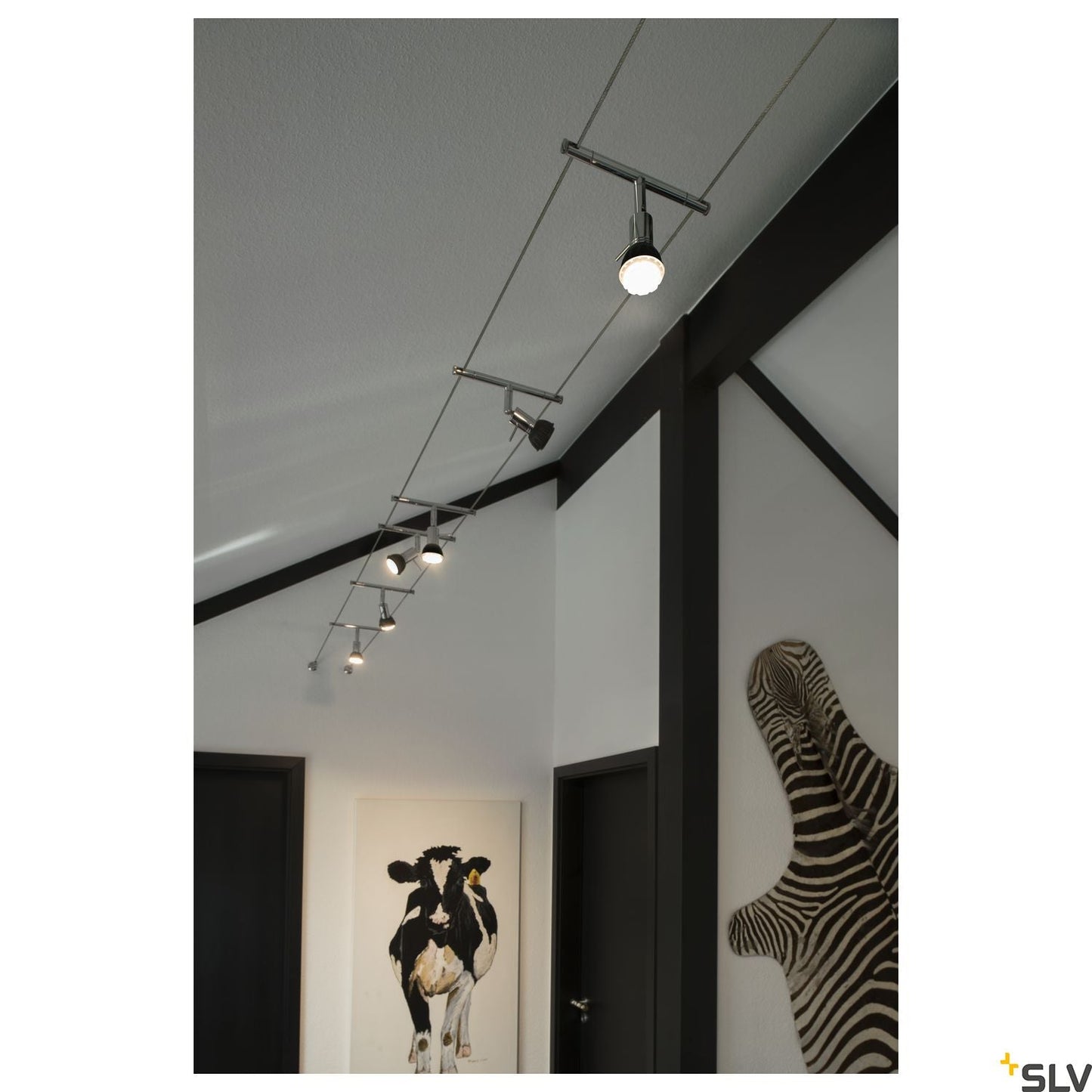 SLV SYROS, cable luminaire for TENSEO low-voltage cable system, QR-C51, chrome 139102