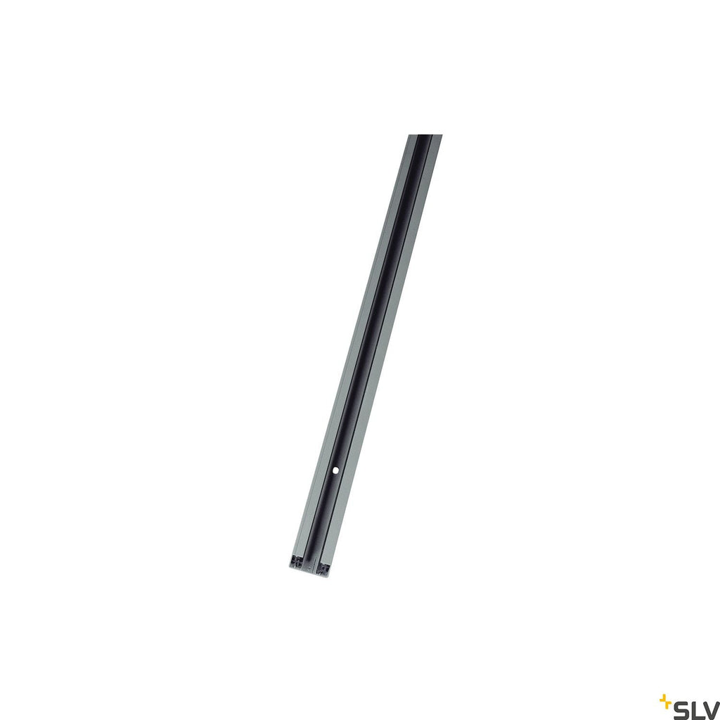SLV 1-circuit mains-voltage track, surface-mounted, silver-grey, 1m 143012
