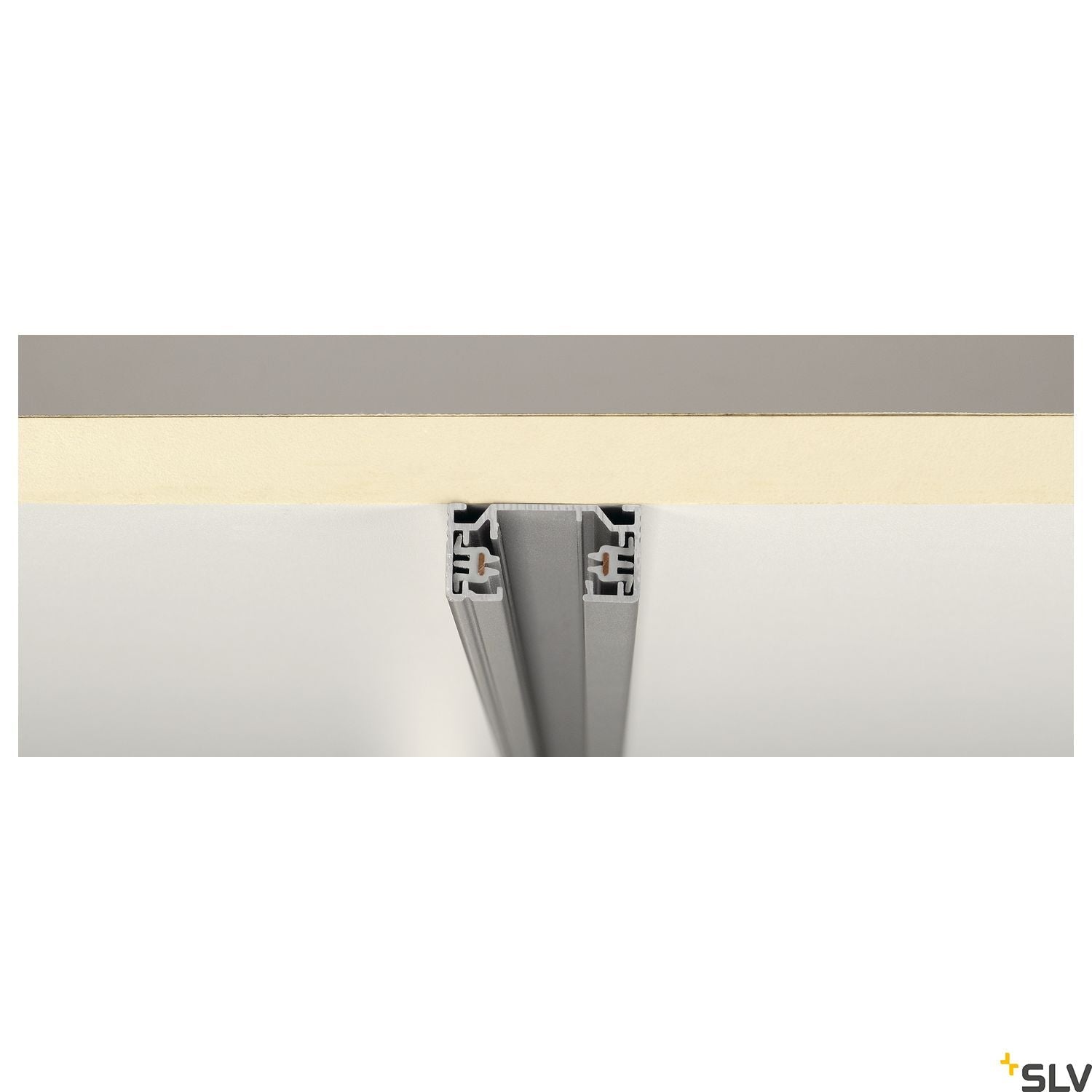 SLV 1-circuit mains-voltage track, surface-mounted, silver-grey, 1m 143012