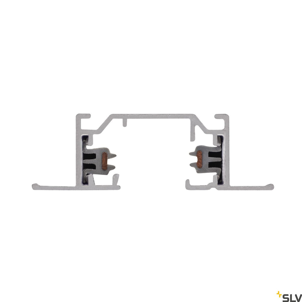 SLV 1-circuit mains-voltage track, recessed version, white, 2m 143221