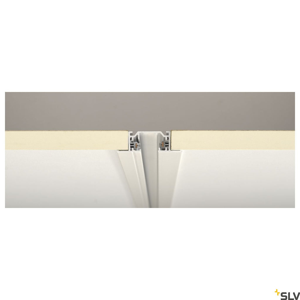 SLV 1-circuit mains-voltage track, recessed version, white, 2m 143221