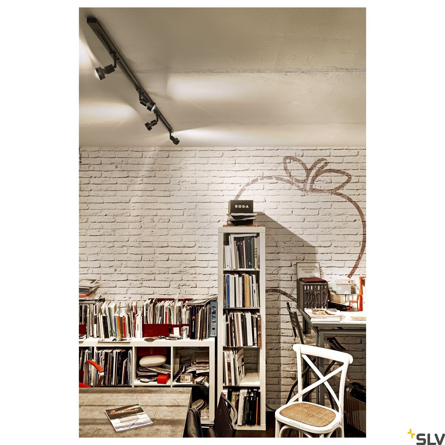 Black Track Light Fitting SLV PURI  GU10, 143390