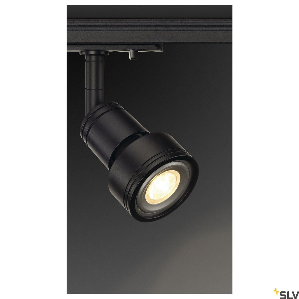 Black Track Light Fitting SLV PURI  GU10, 143390