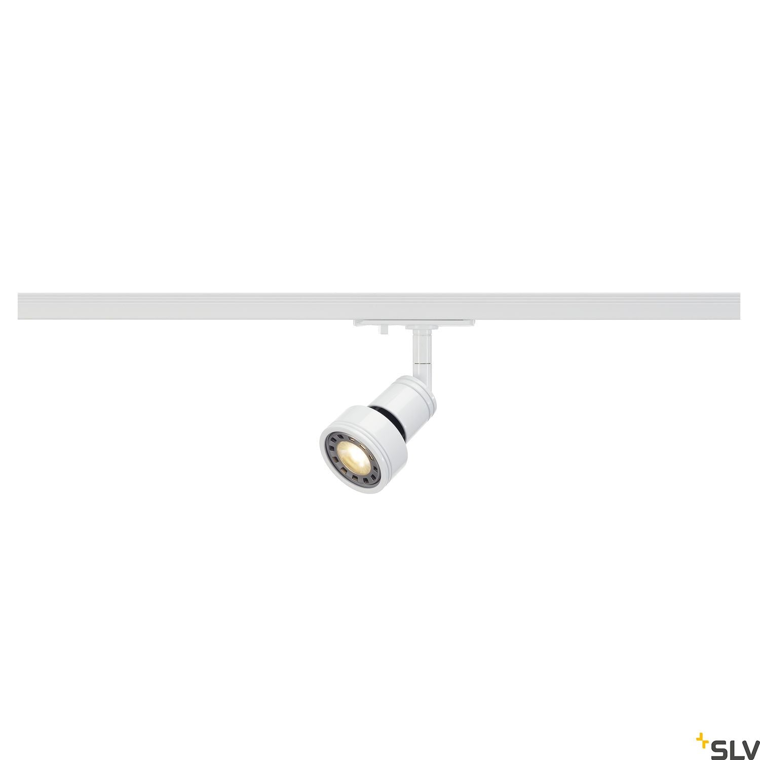 White Lamp Head Track Spot, SLV PURI,  for Single Circuit White Track Lighting, 143391