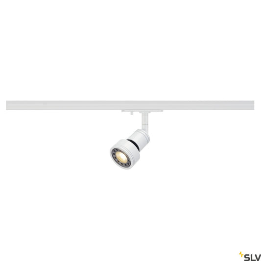 White Lamp Head Track Spot, SLV PURI,  for Single Circuit White Track Lighting, 143391