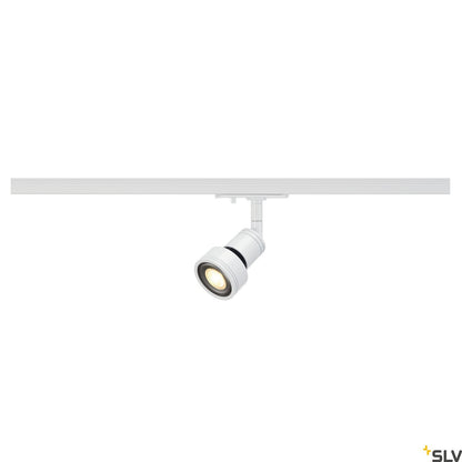 White Lamp Head Track Spot, SLV PURI,  for Single Circuit White Track Lighting, 143391