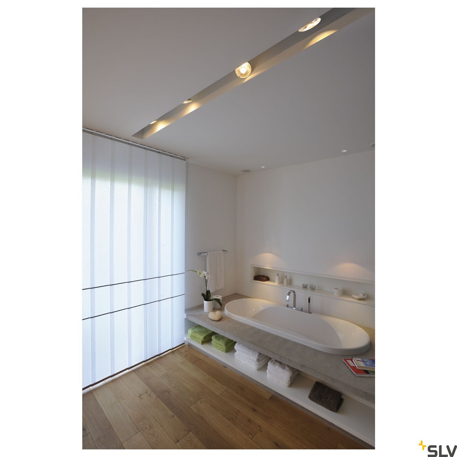 Silver-Grey Track Light Fitting SLV PURI GU10, 143392