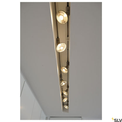 Silver-Grey Track Light Fitting SLV PURI GU10, 143392