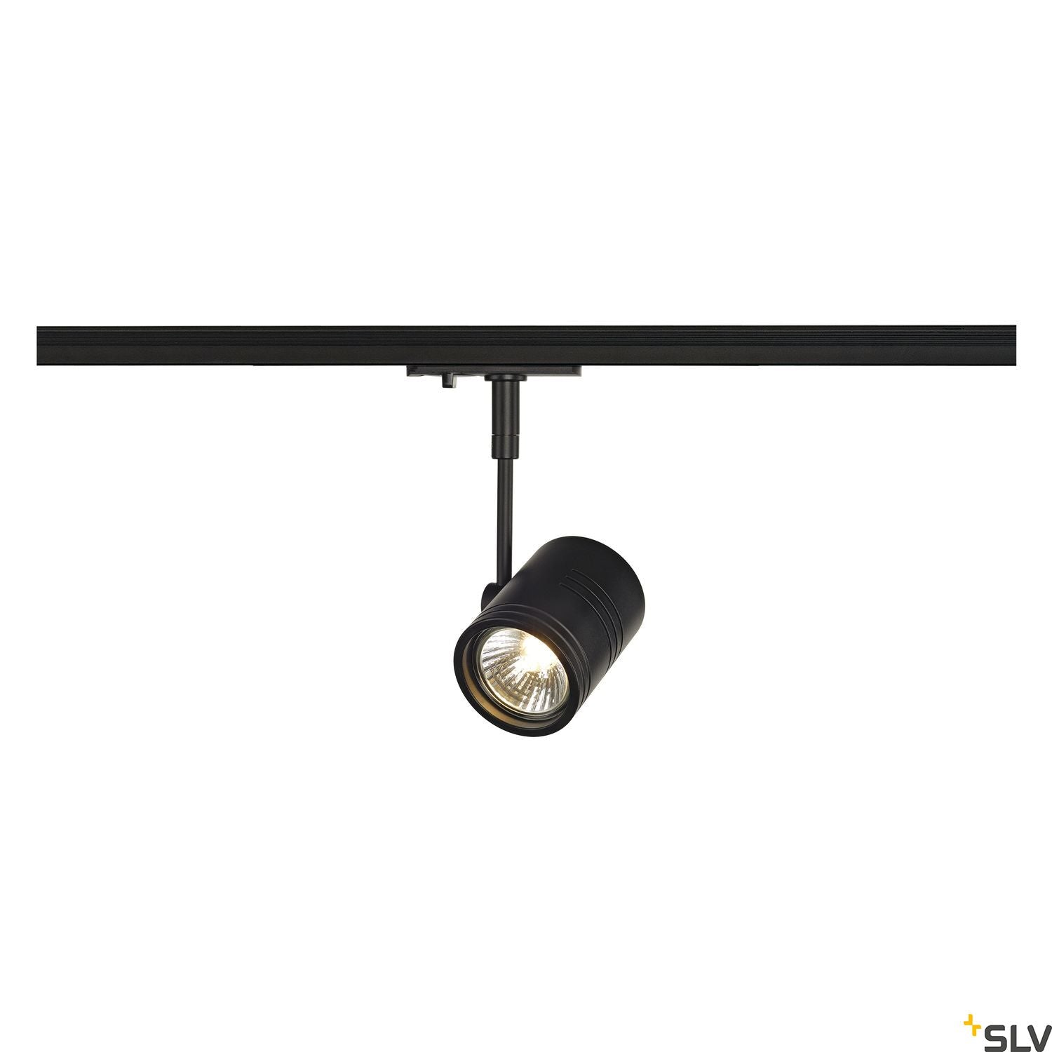 Black Track Light Fitting SLV BIMA I Track head, black, 143440