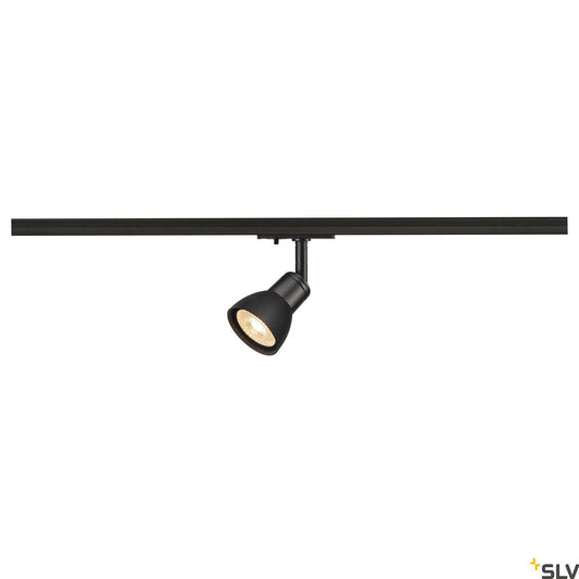 Black Track Light Fitting SLV PURIA SPOT, GU10, 143450