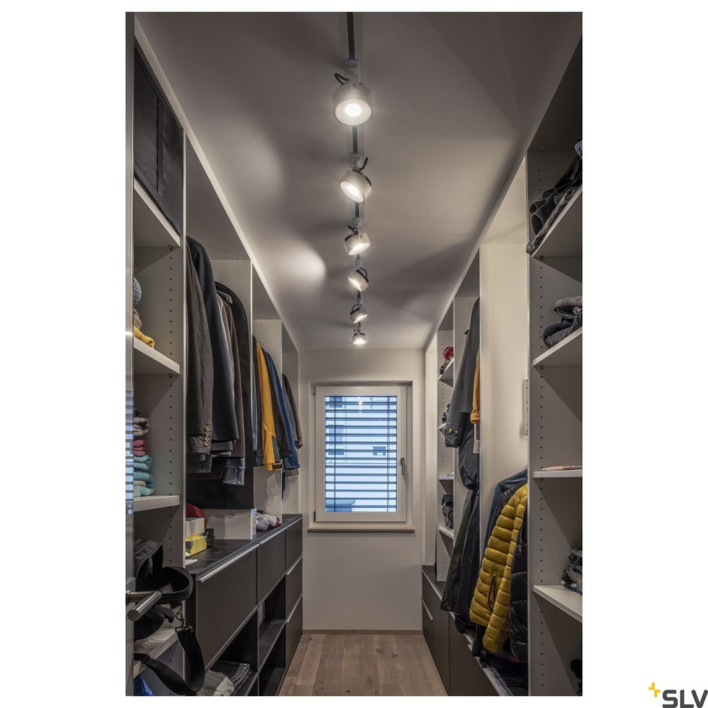 White LED SLV KALU TRACK SPOT, 3000K, for Single Circuit White Track Lighting, 143731
