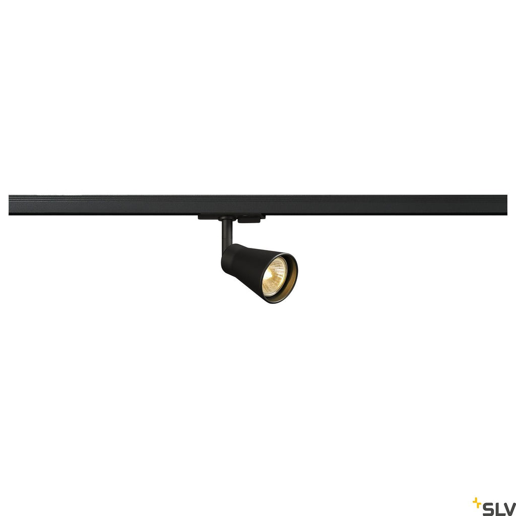 Black Track Light Fitting SLV AVO Spot GU10 144200