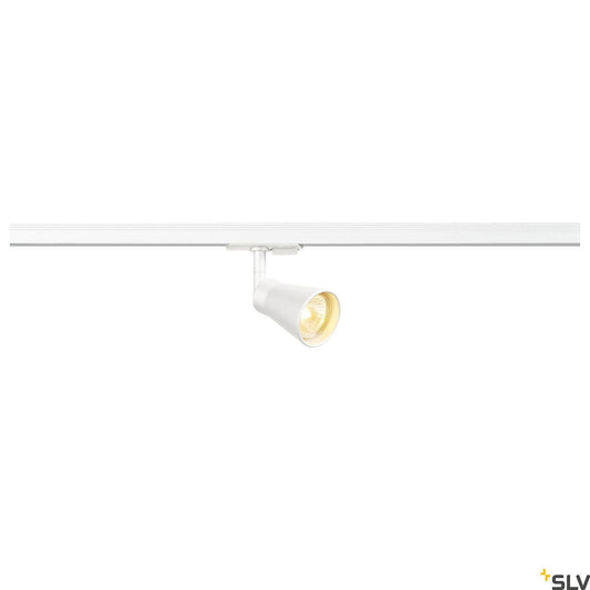 White Track Spot Light, SLV AVO Spot , 1x GU10, for Single Circuit White Track Lighting, 144201