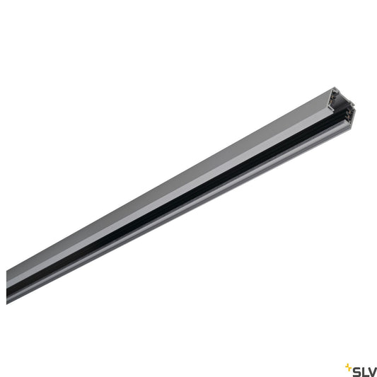 SLV EUTRAC 3-circuit track, silver-grey, 1m 145102