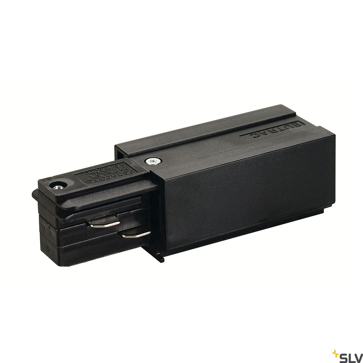 SLV EUTRAC feed-in, earth left, black 145510