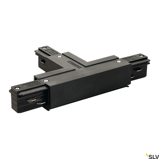 SLV EUTRAC T-connector earth left , black 145630