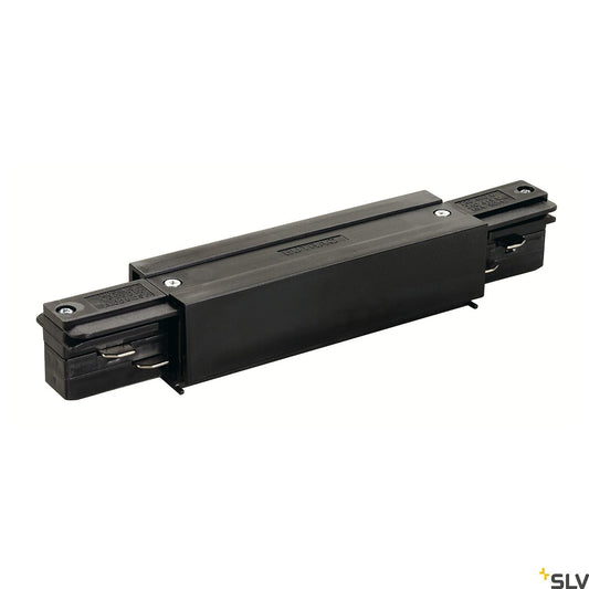 SLV EUTRAC longitudinal connector, with feed-in capability, black 145660