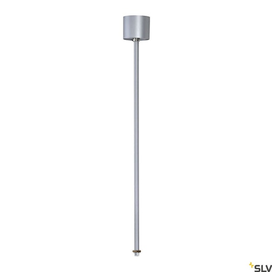 SLV EUTRAC pendant suspension for 3-circuit track, silver-grey, 60cm 145724