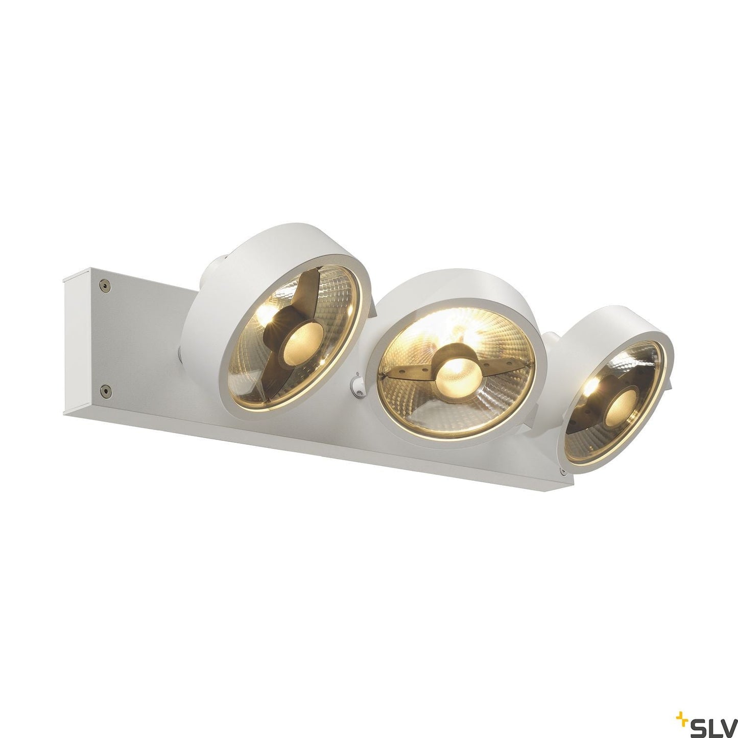 SLV KALU 3 QPAR ceiling light, matt white, 3x ES111, max. 3x 75W 147321
