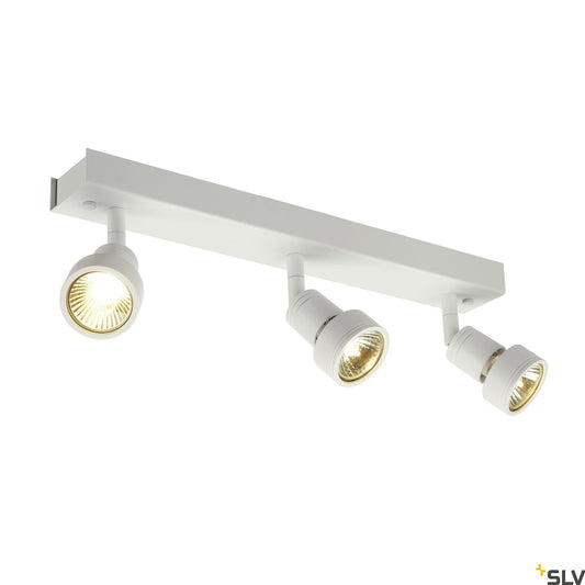 SLV PURI 3 ceiling light, matt white, 3x GU10, max. 3x 50W, incl. deco ring 147381