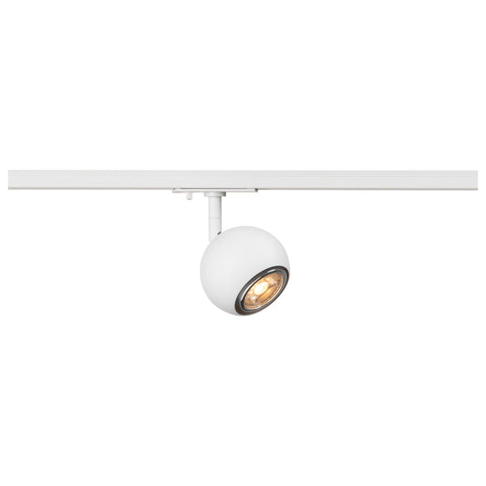 White Round Track Spot, SLV LIGHT EYE® 90,  for Single Circuit White Track Lighting, 1008181