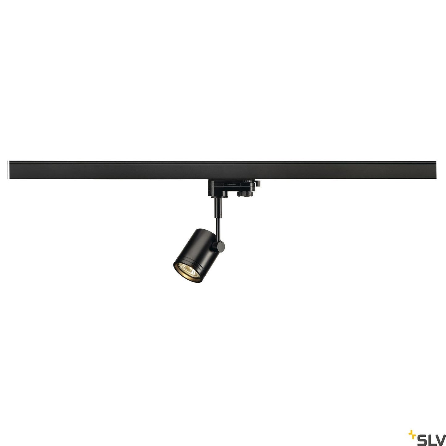 SLV BIMA I lamp head, black, GU10, max. 50W, incl. 3-circuit adapter 152240
