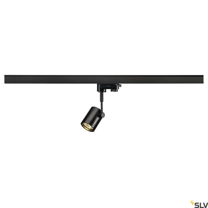 SLV BIMA I lamp head, black, GU10, max. 50W, incl. 3-circuit adapter 152240