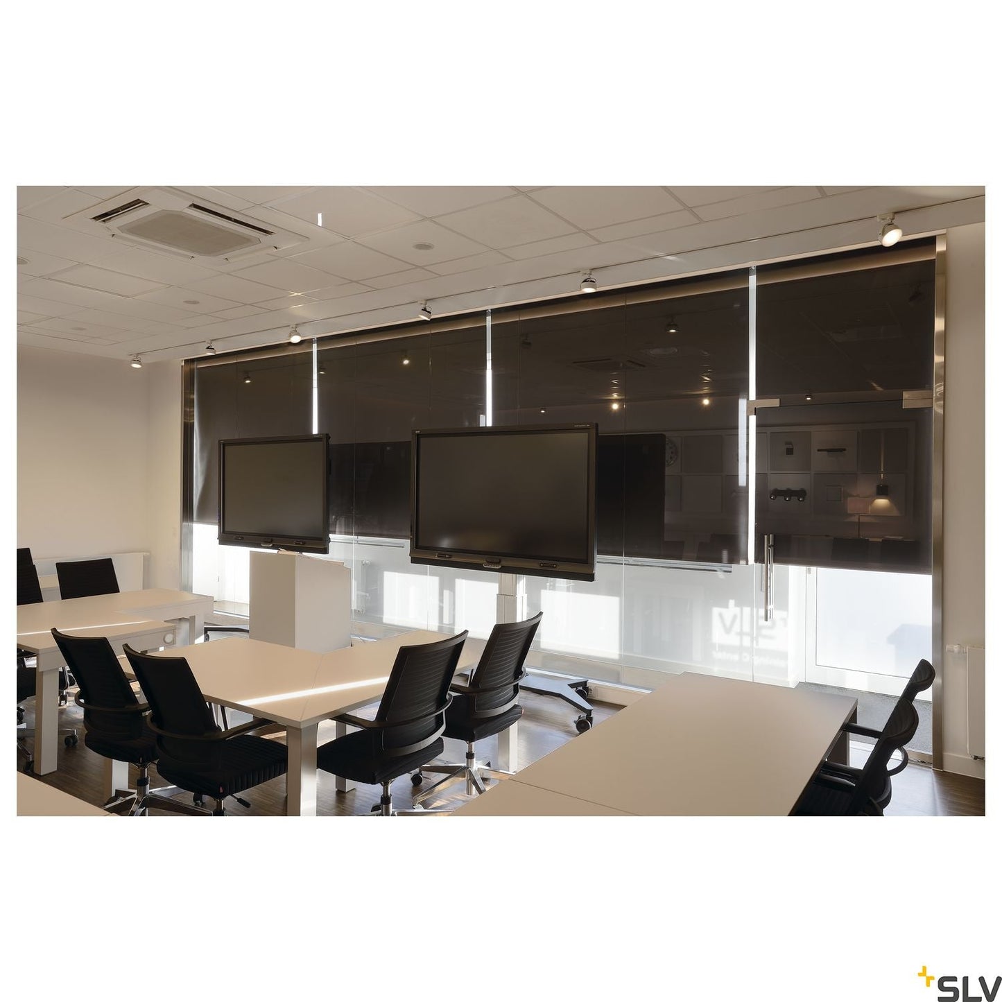 SLV KALU TRACK LEDDISK lamp head, white, 3000K, incl. 3-circuit adapter 152601