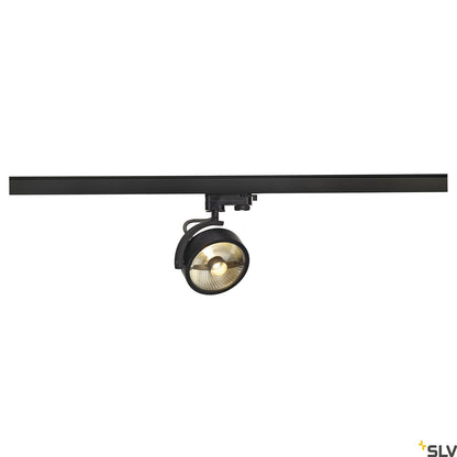 SLV KALU TRACK QPAR111 lamp head, black, incl. 3-circuit adapter 152610