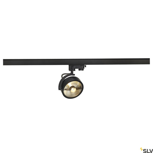 SLV KALU TRACK QPAR111 lamp head, black, incl. 3-circuit adapter 152610