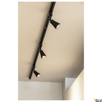 SLV AVO Spot incl. 3-circuit adapter , black, 1x GU10, max. 50W 152640
