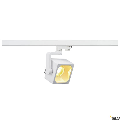 SLV EURO CUBE SPOT, white, 60°, 3000K COB LED, CRI90, incl. 3-circuit adapter 152751