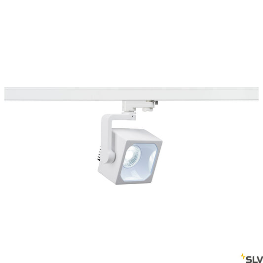SLV EURO CUBE SPOT, white, 60°, 4000K COB LED, CRI90, incl. 3-circuit adapter 152781