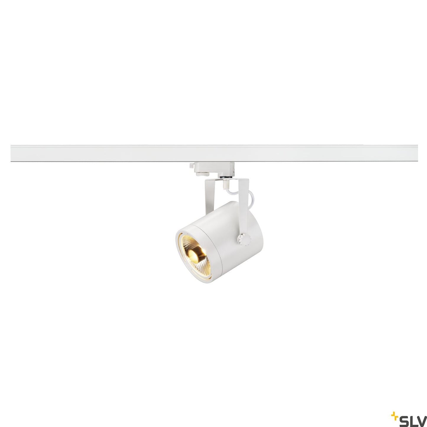 SLV EURO SPOT ES111, round, white, GU10, max. 75W, incl. 3- circuit adapter 153421
