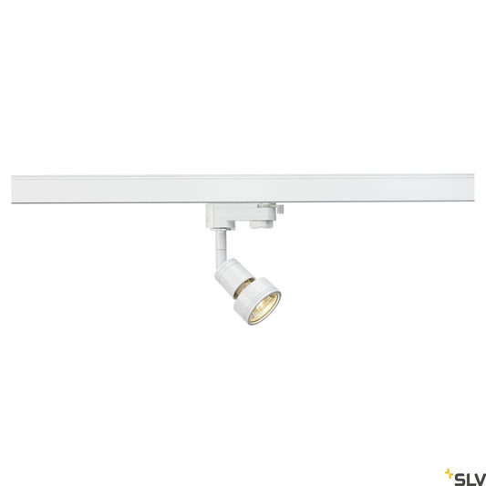 SLV PURI lamp head, white, GU10, max. 50W, incl. 3-circuit adapter 153561