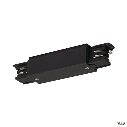 SLV S-TRACK connector, with feed-in option, PHASE, black 175090