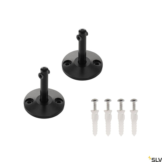SLV DEFLECTOR, for TENSEO low-voltage cable system, short, black, 2 pieces 186330