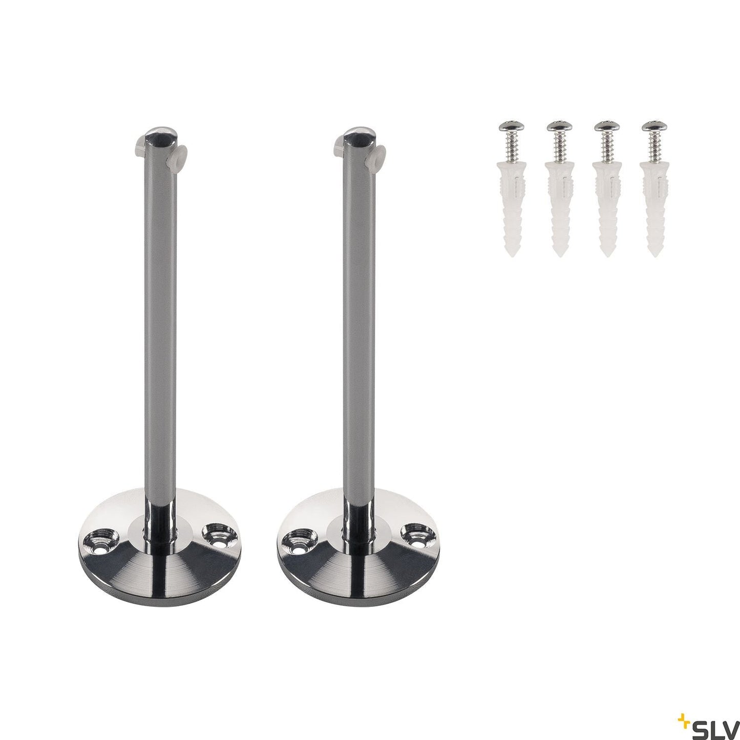 SLV Deflector for low-voltage wire system, chrome, 2 pieces, 16cm 186342