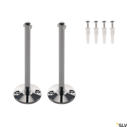 SLV Deflector for low-voltage wire system, chrome, 2 pieces, 16cm 186342